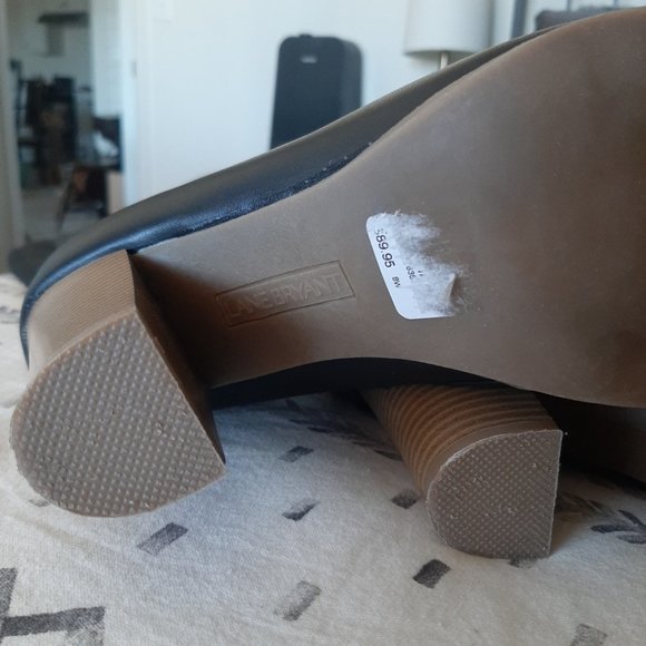 Lane Bryant Black Faux Leather Knee High Riding Boot in Wide - Picture 3 of 6